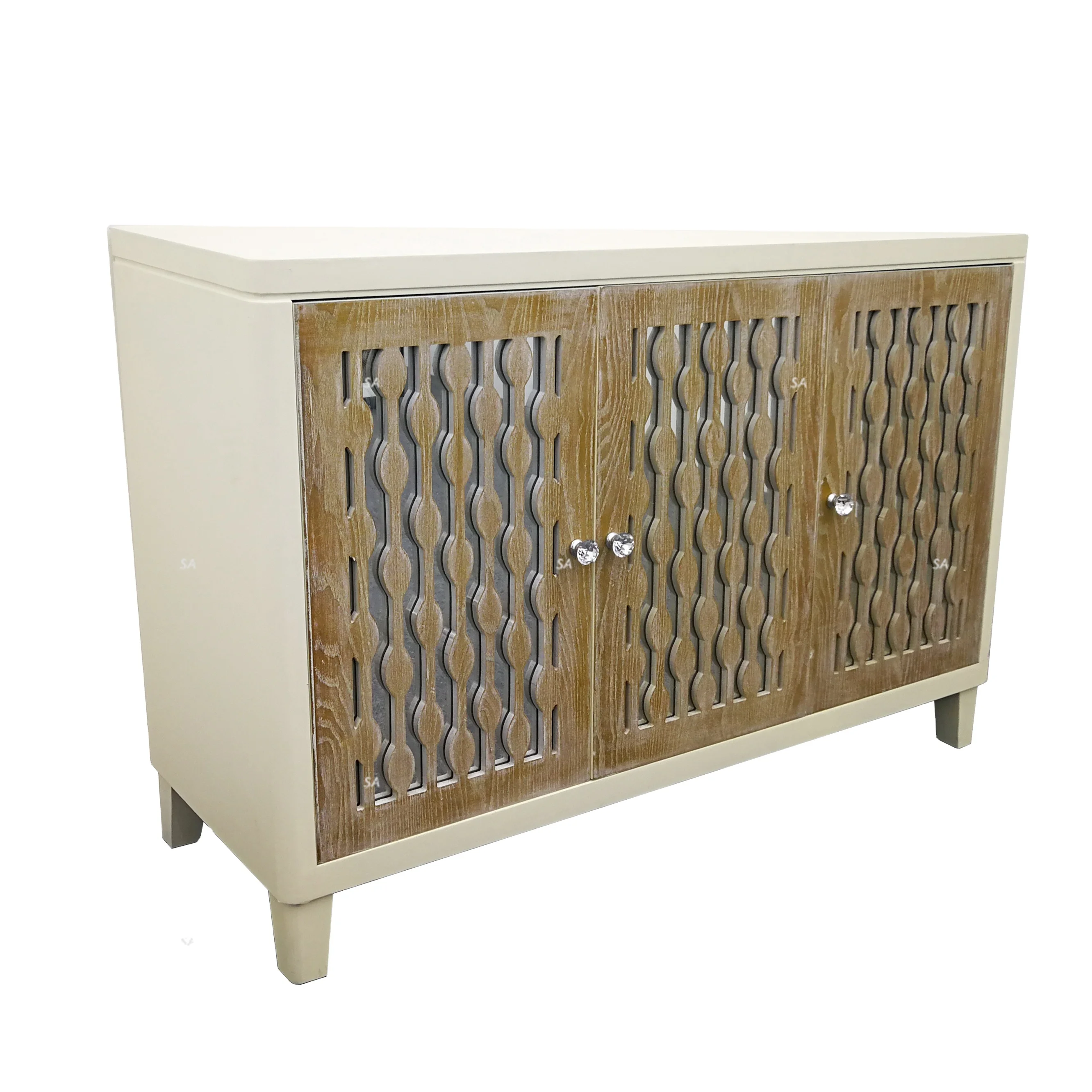 Комод с 3 выдвижными ящиками, сервант, декоративный современный зеркальный шкаф для хранения