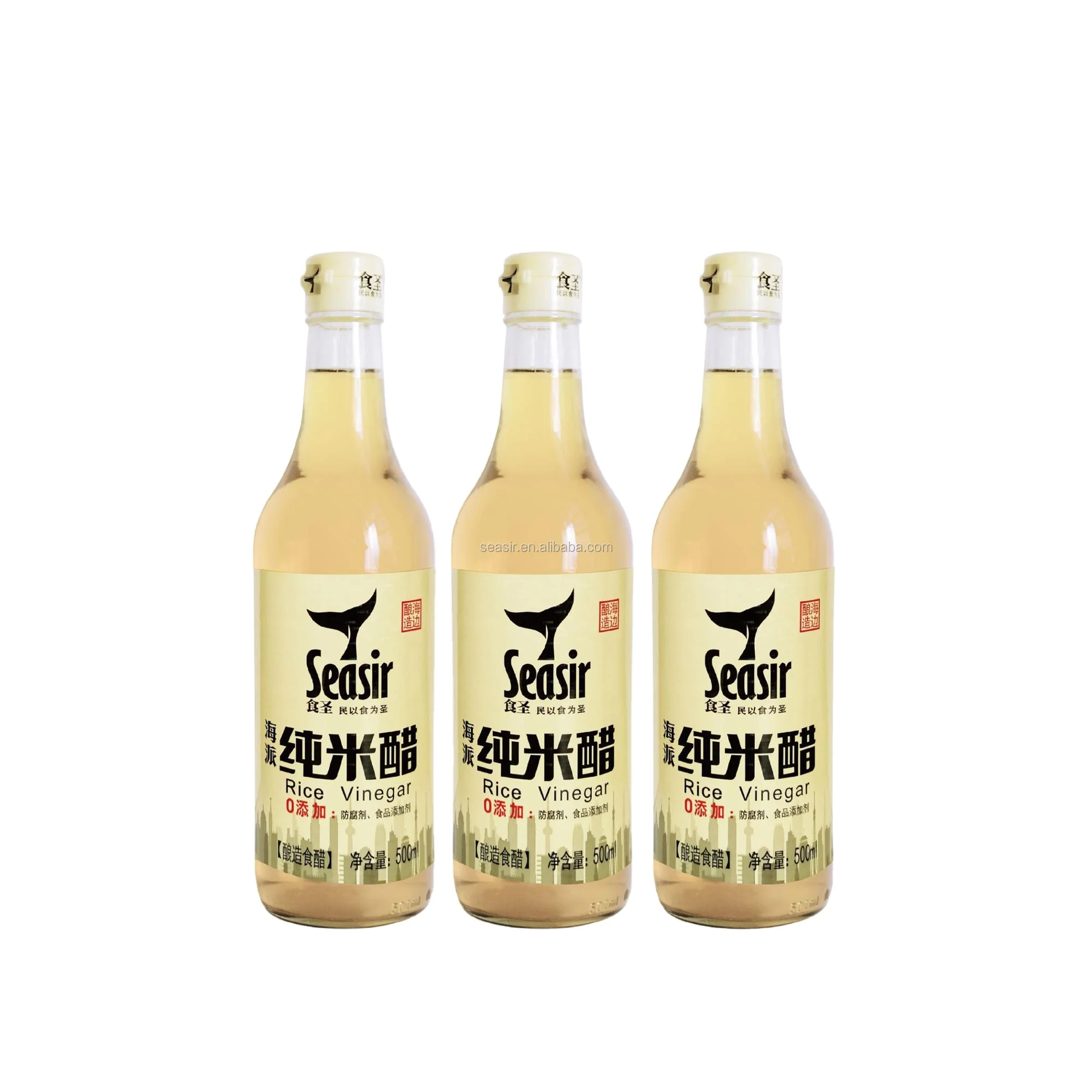 White rice vinegar Natural fermented brewed Clear  rice vinegar Wholesale price Seasir brand Sushi Vinegar 500ml