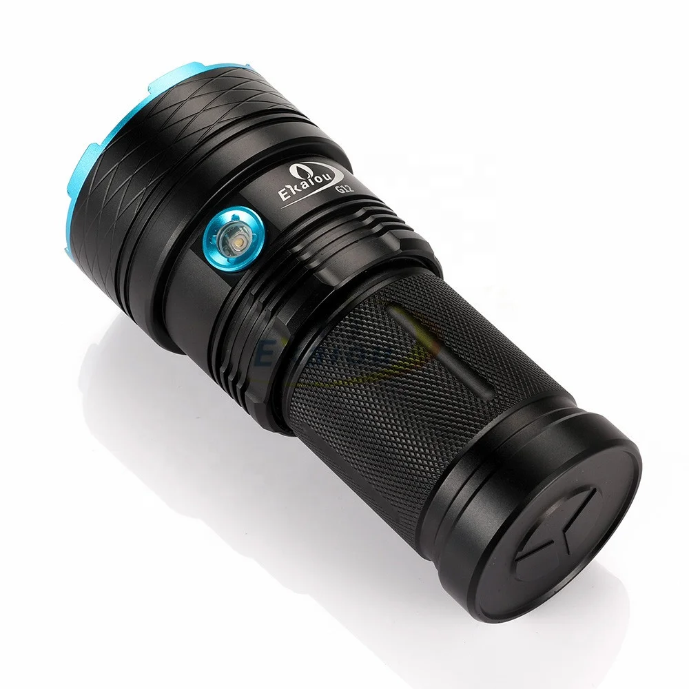  Светодиодный фонарик 12x XM-L T6 18650 водонепроницаемый тактический для кемпинга охоты