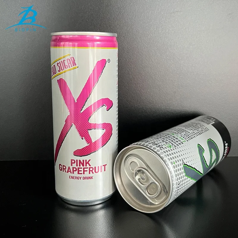 BIOPIN EOE beverage cans 250ml slim can aluminium soda cans