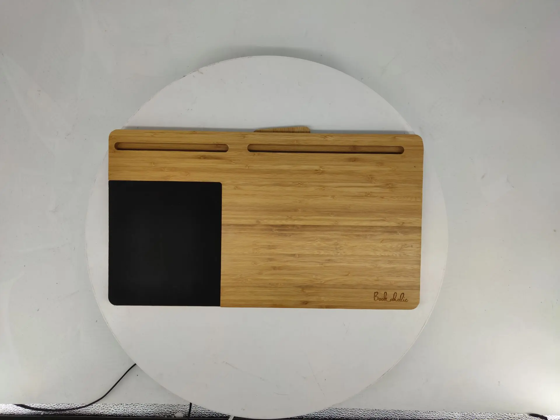  Бамбуковая портативная настольная подставка для ноутбука планшета Ipad сотового