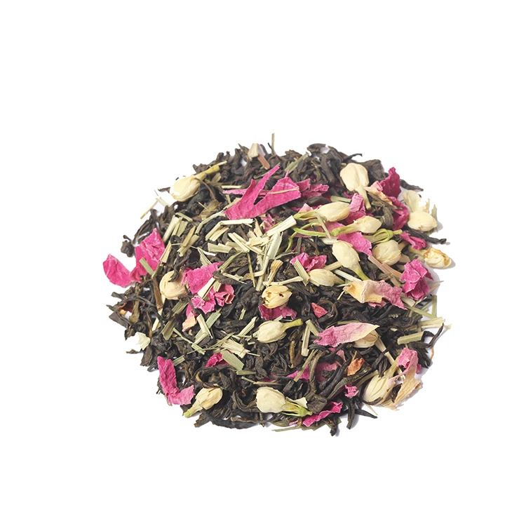 
Chinese Loose Leaf Tea Vanilla Jasmine Bud Petal Flavored Blending Green Tea 