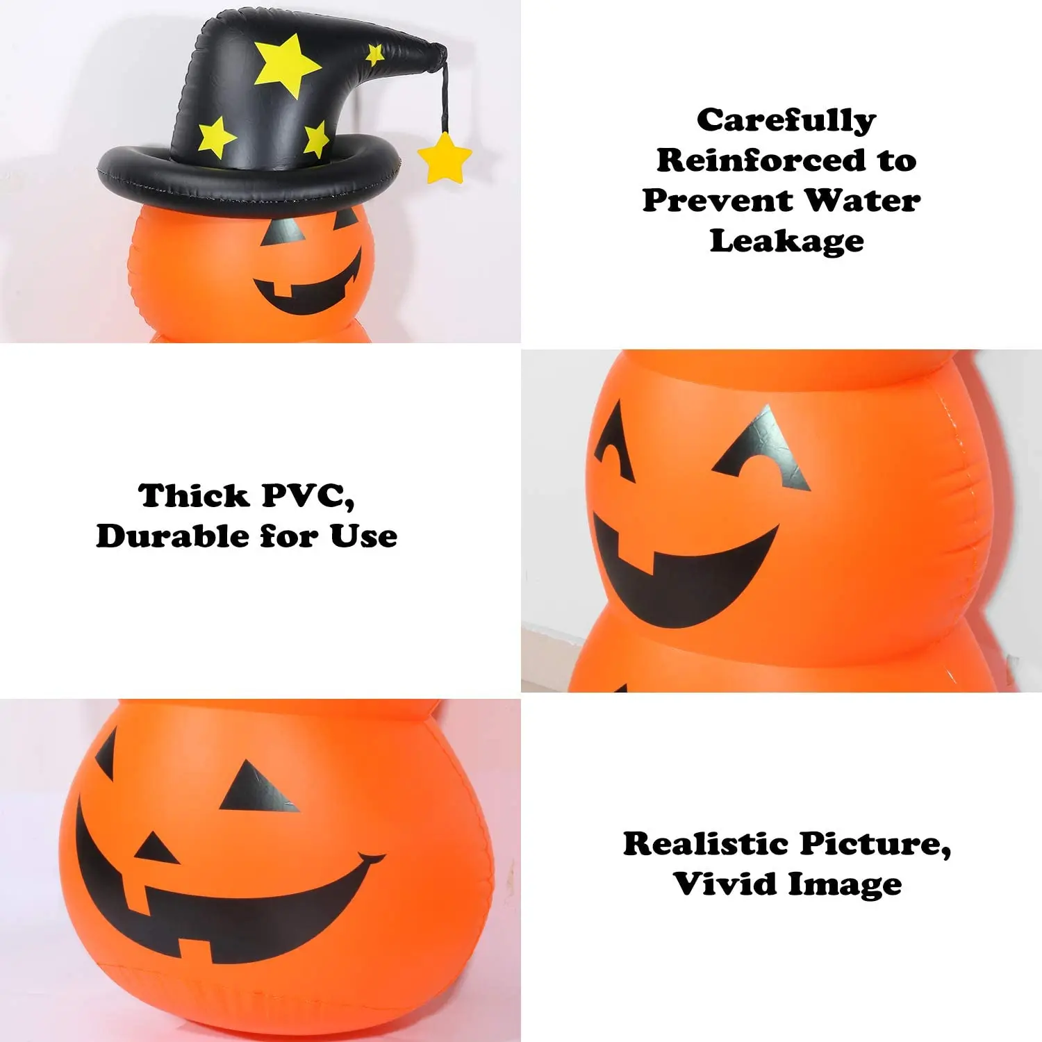 Inflatable Pumpkin Decoration Indoor Outdoor Yard Party Halloween