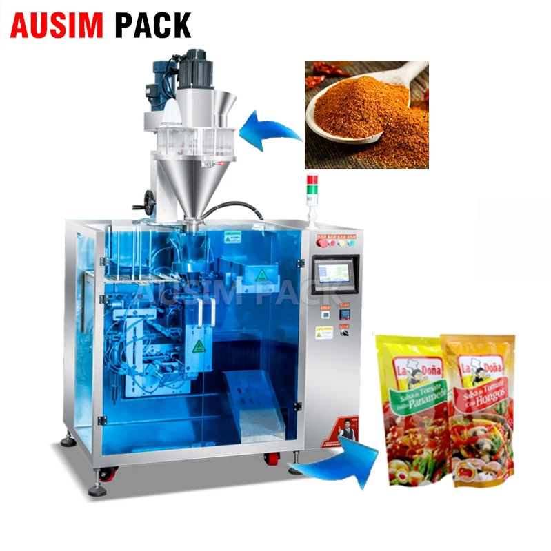 Automatic Stand Up Pouch Ground Coffee Cocoa Matcha Milk Powder Packing Machine