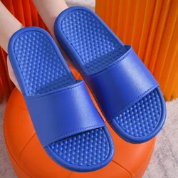 Сандалии мужские массажные на плоской подошве, популярный стиль, индивидуальные цвета, с принтом логотипа, сланцы, для спортивного зала, шлепанцы для душа, Тапочки