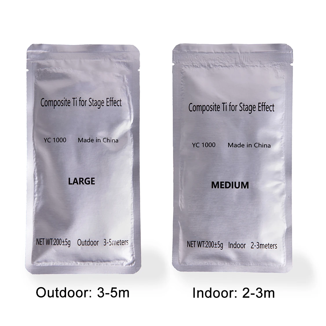 Cold fountain fireworks spark powder composite ti spark granules powder 200g