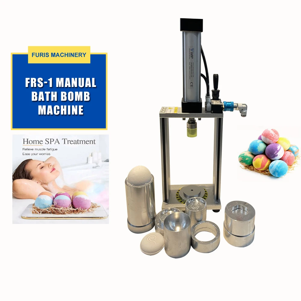 Nature colors semi-auto bath bombs press machine for kids and adults Industrial pneumatic hydraulic bubble bath shower bomb ball