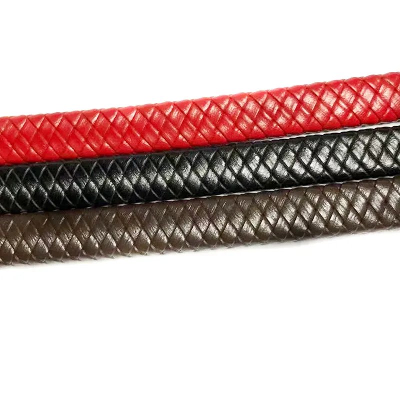 3mm 5mm braided cord leather all colors black braided leather cord 6mm