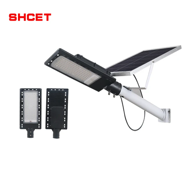Low price Outdoor waterproof led street light solar panel cell 60W 120Watt 12V DC SMD road light with remote control