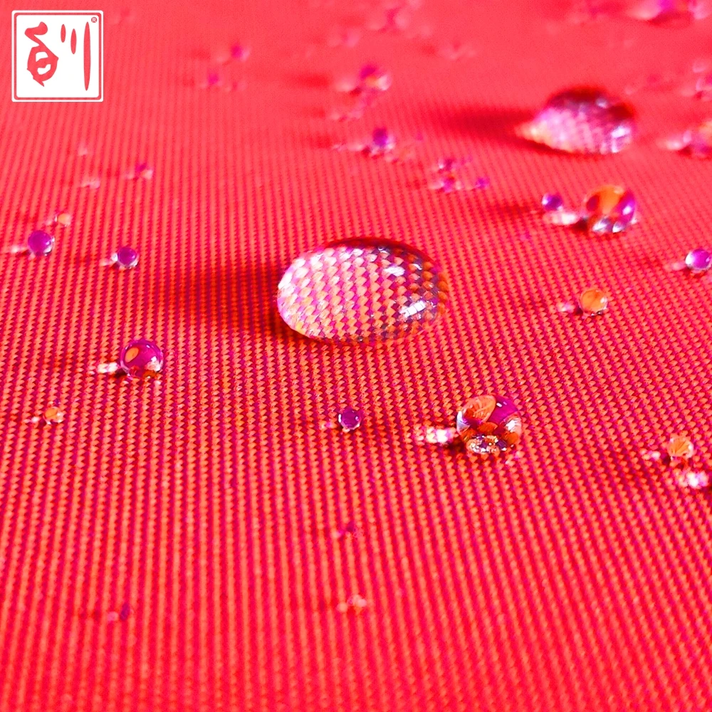 Baichuan Rpet dope dyed recycled HIGH VISIBILITY 300D polyester oxford waterproof fabric