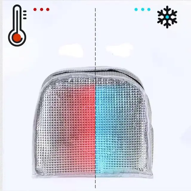 Wholesale factory Custom logo large cooler bag lunch tote insulated cooler bag Aluminum Foil Kids office student Lunch Bag