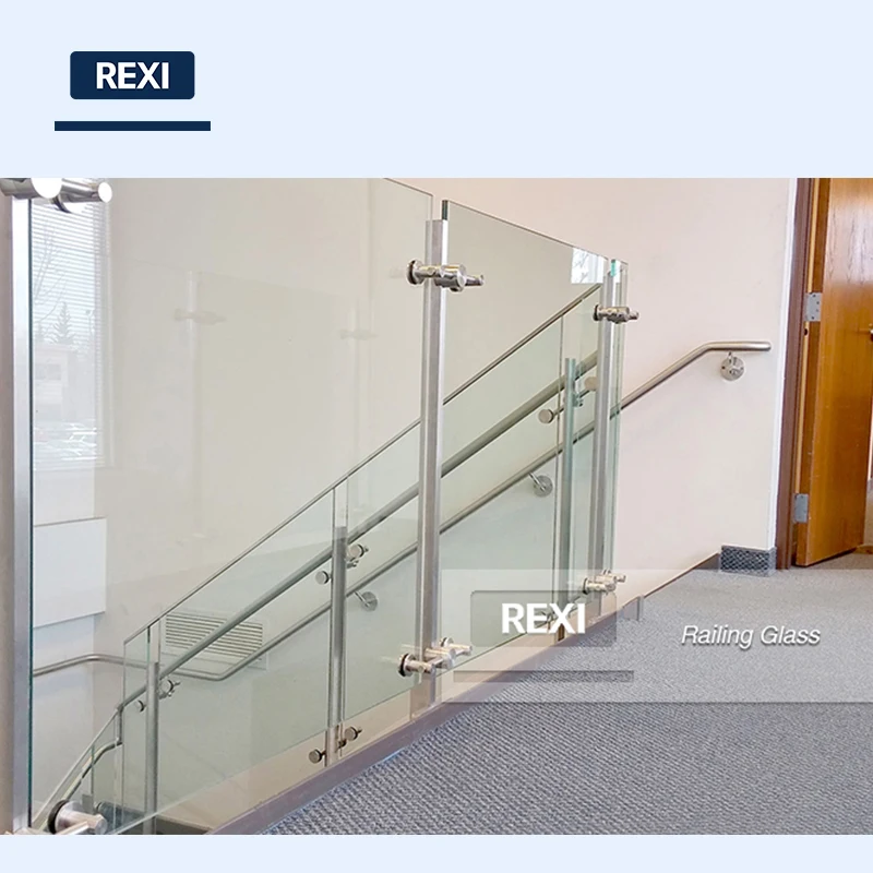 High quality modern terrace railing design glass balustrade frameless railing balcony with glass