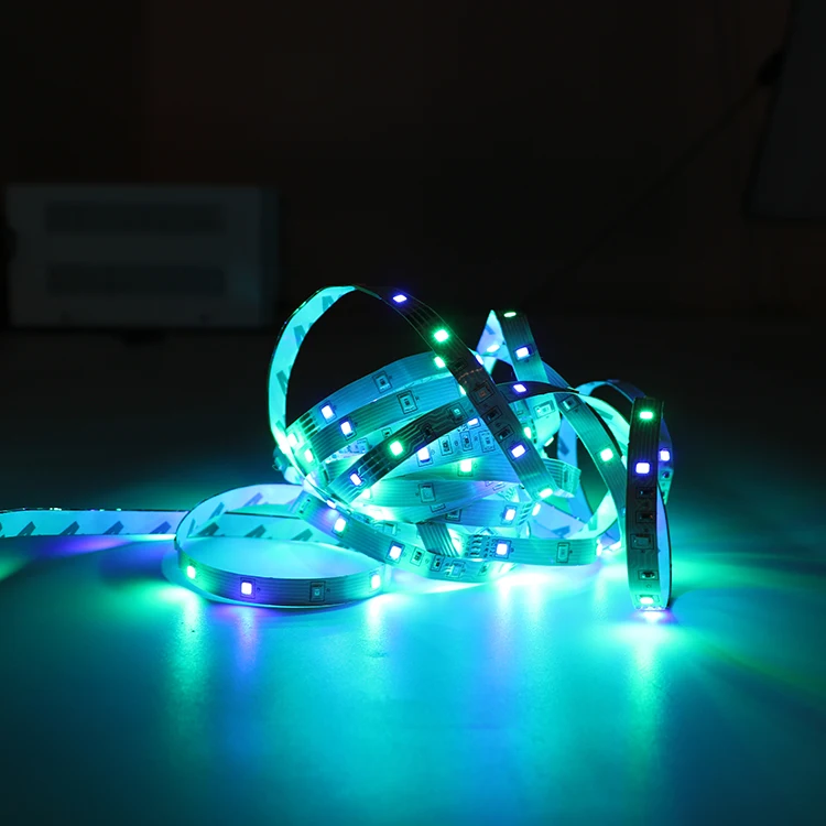 2835 54leds 60leds RGB SMD Flexible 24 Key Remote 12V Power IP65 Waterproof Led Room Strip Light Tape