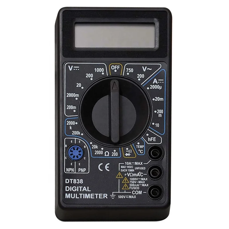 
 Цифровой мультиметр DT-838 портативный профессиональный Multitester AC/DC тестер  