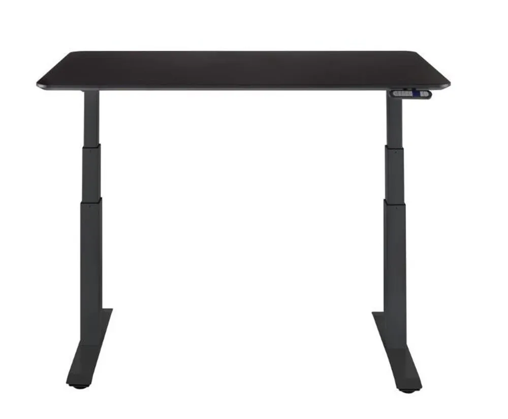 Electric Height Adjustable Table Frame Standing Desk Sit To Stand With Dual Motor 3 Stage Up Lift