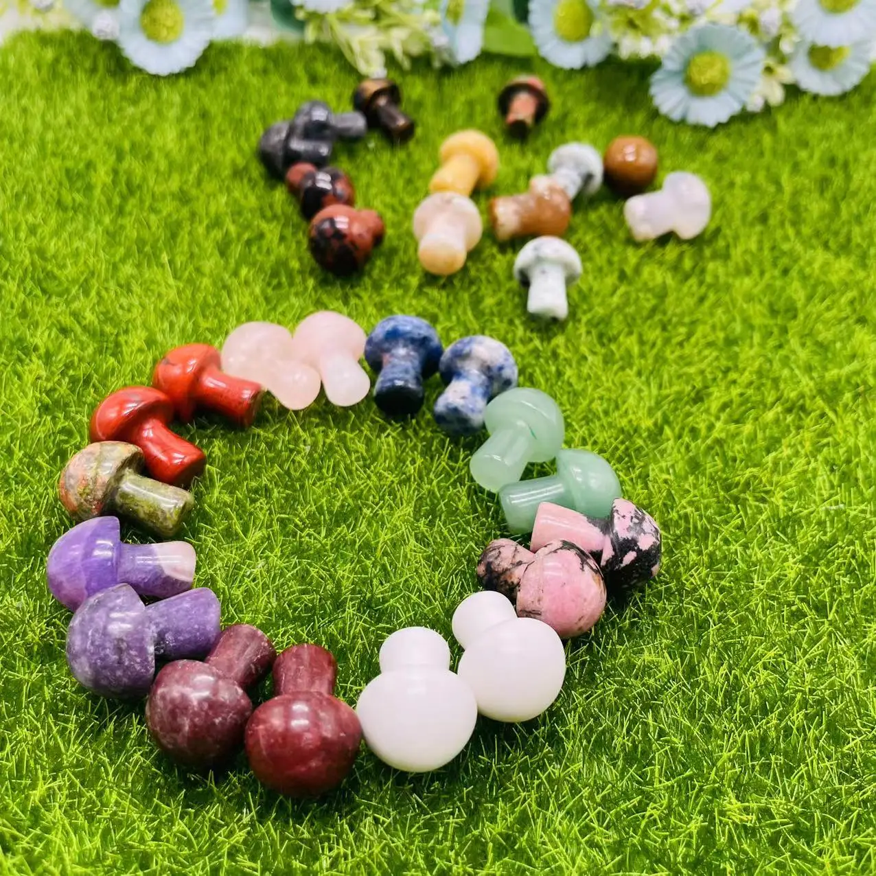 Natural Stone Crystals Healing Stone Different Materials Crystal Bulk Wholesale Small Mushroom Carving