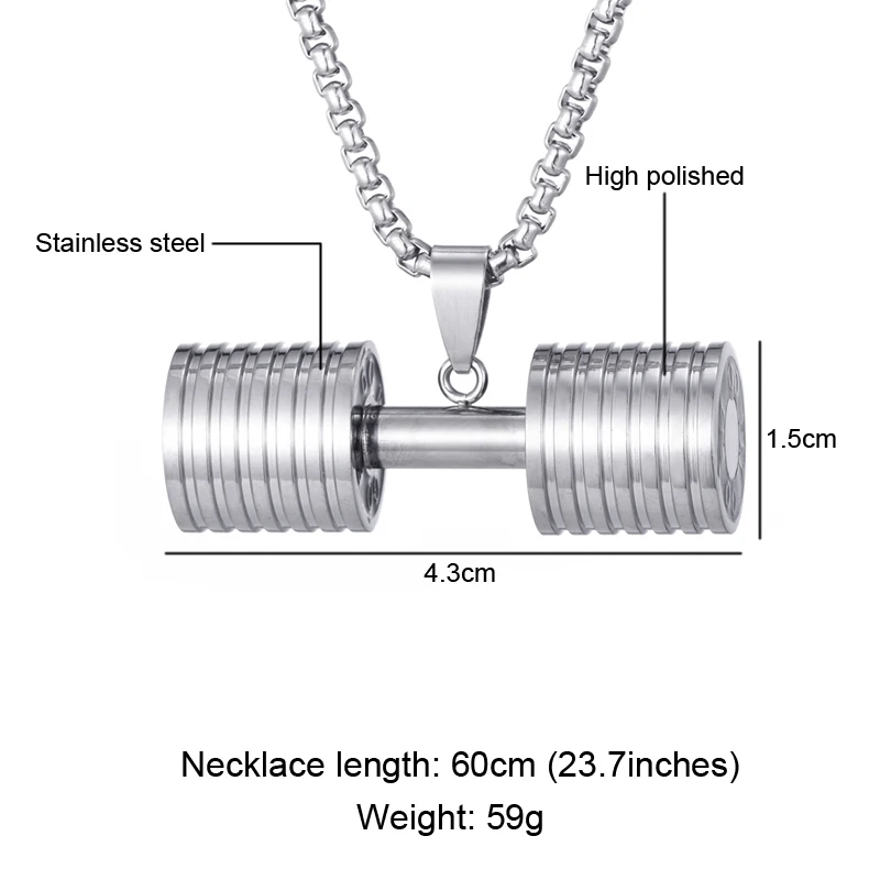 Ready To Ship Fashion Stainless Steel No Fade Hammer Pendant Men Necklace High Quality Hip Hop Silver Trendy Necklace For Men