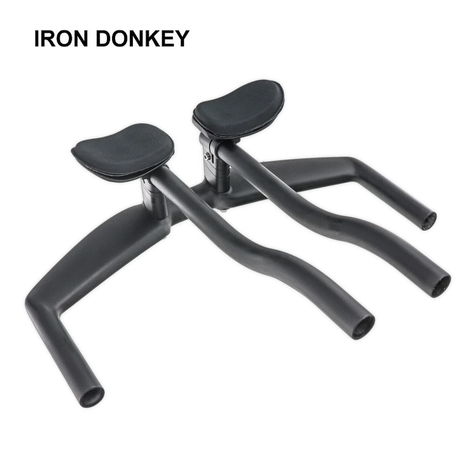 IRONDONKEY Carbon Alloy Bicycle Rest TT Handlebar for Triathlon Mountain Biking Road Cycling and BMX UD Weave