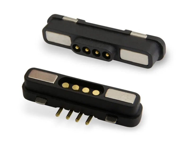 Водонепроницаемый пружинный погрузчик Pogo Pin Магнитная док-станция 4 Pin прямой мужской женский квадратный магнитный разъем для зарядного кабеля