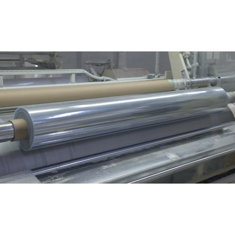 Прозрачная светло-голубая ПВХ обычная прозрачная пленка для упаковки