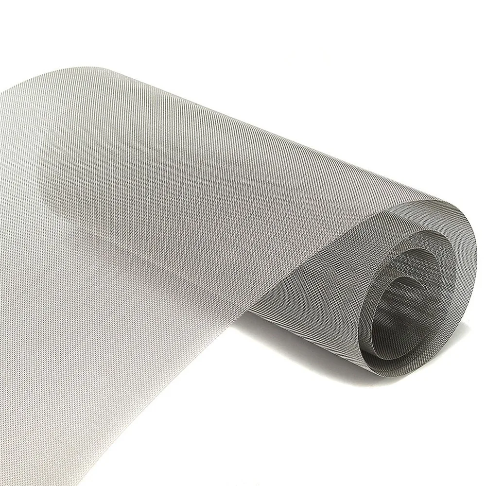 
Factory price 9 10 11 12 13 micron plain weave wire mesh for filtration 400 micron 40# Stainless Steel Wire Mesh 