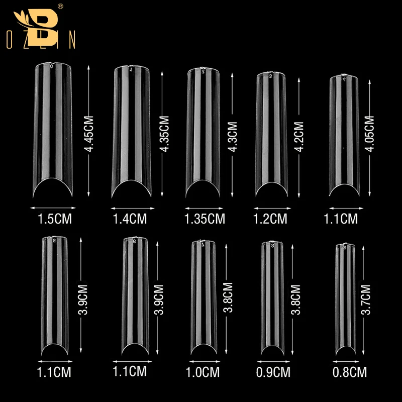  Nail Art Tools 240 PCS Artificial False Tips Half Cover French XXXL