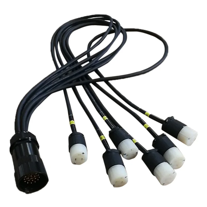socapex breakout cable with edison output fan out power cable