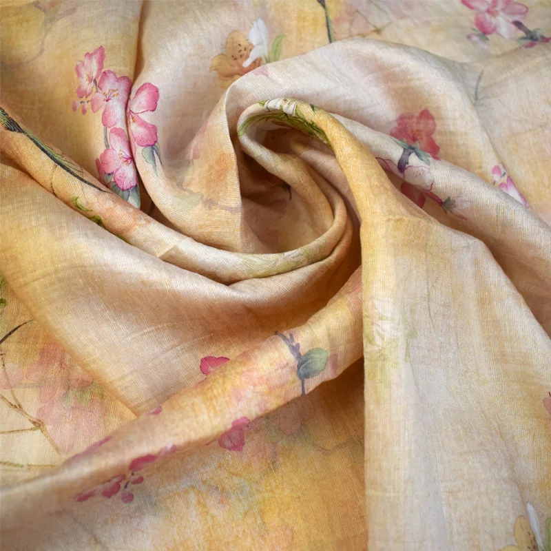 JIAYIXUAN  2021 New Product  Printed Silk Fabric Wholesale For Home Textile
