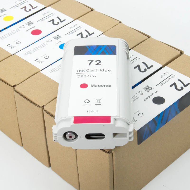 HP72 130ml Factory Accept Custom Original refurbish ink cartridge Available For Designjet T1100 1200 1300 610 620 770 790 795