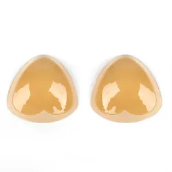 Woman push up enhancer self adhesive triangle sponge silicone bra pad for swimsuit
