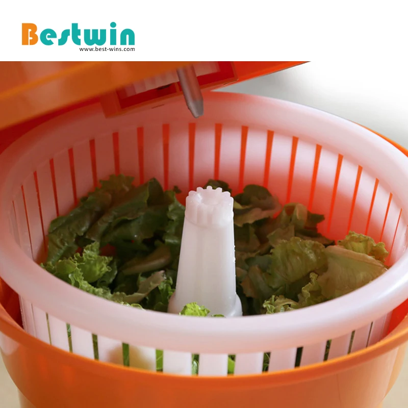Commercial Kitchen Food Grade Plastic 25L 5.5Gallon Salad Dryer Vegetable Lettuce Spinner