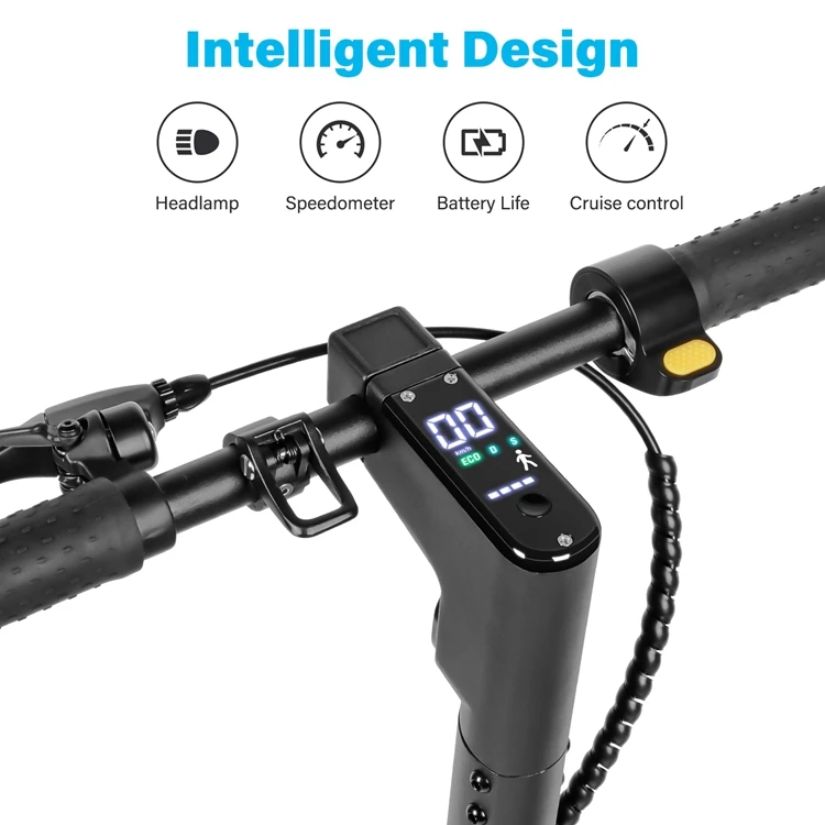 Trusted Business Adult 10 Inch Dual-drive Front And Rear Shock-absorbing Moped Electric Kick Scooter