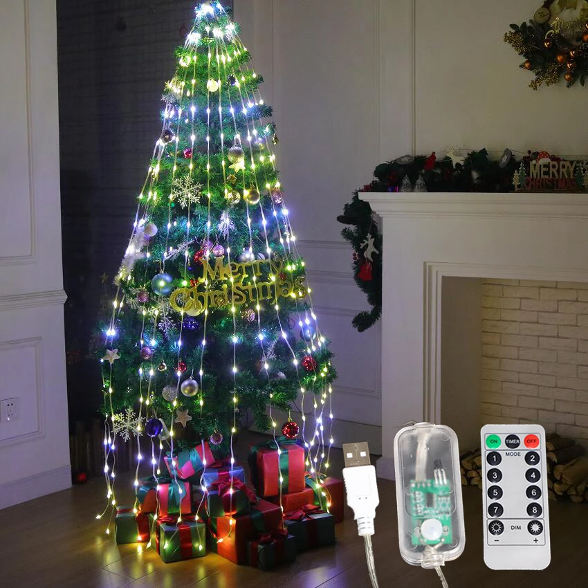 Outdoor christmas decorations dmx rgb led laminar flow waterfall fountain led with led lights FOR holiday decorative