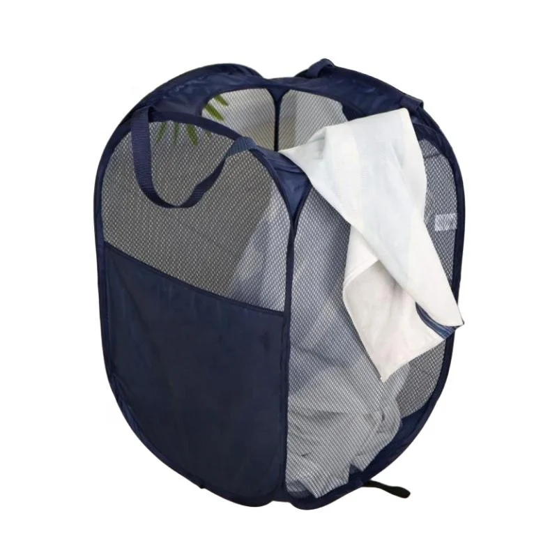 Small Collapsible Kids Hamper Fold-up Office Storage Bin Pop Up Laundry Sorter Basket for Bedroom Closet Living Room Travel Camp