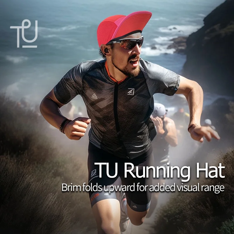 TU Mesh Baseball Dry Fit Reflective  Breathable White Sports Tennis Golf Mens Blank Custom Running Cap 7 Panel Golf Hat Logo