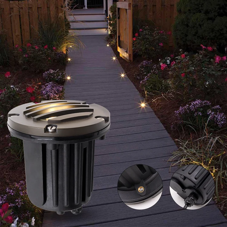 Hot Sale Solid Brass IP65 Waterproof Pool Walkway Yard Landscape Lighting Led Underground Lights Outdoor Garden Inground Light
