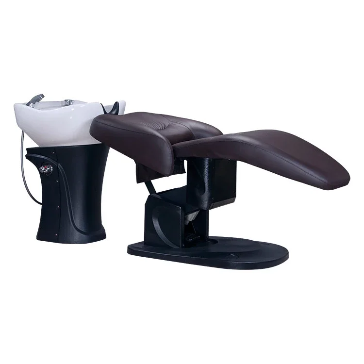 Hair salon electric adjustable shampoo chair,barber washing chair salon