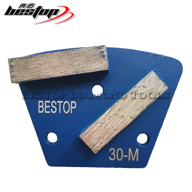 Trapezoid Diamond Concrete Grinding Wing with Double Segments