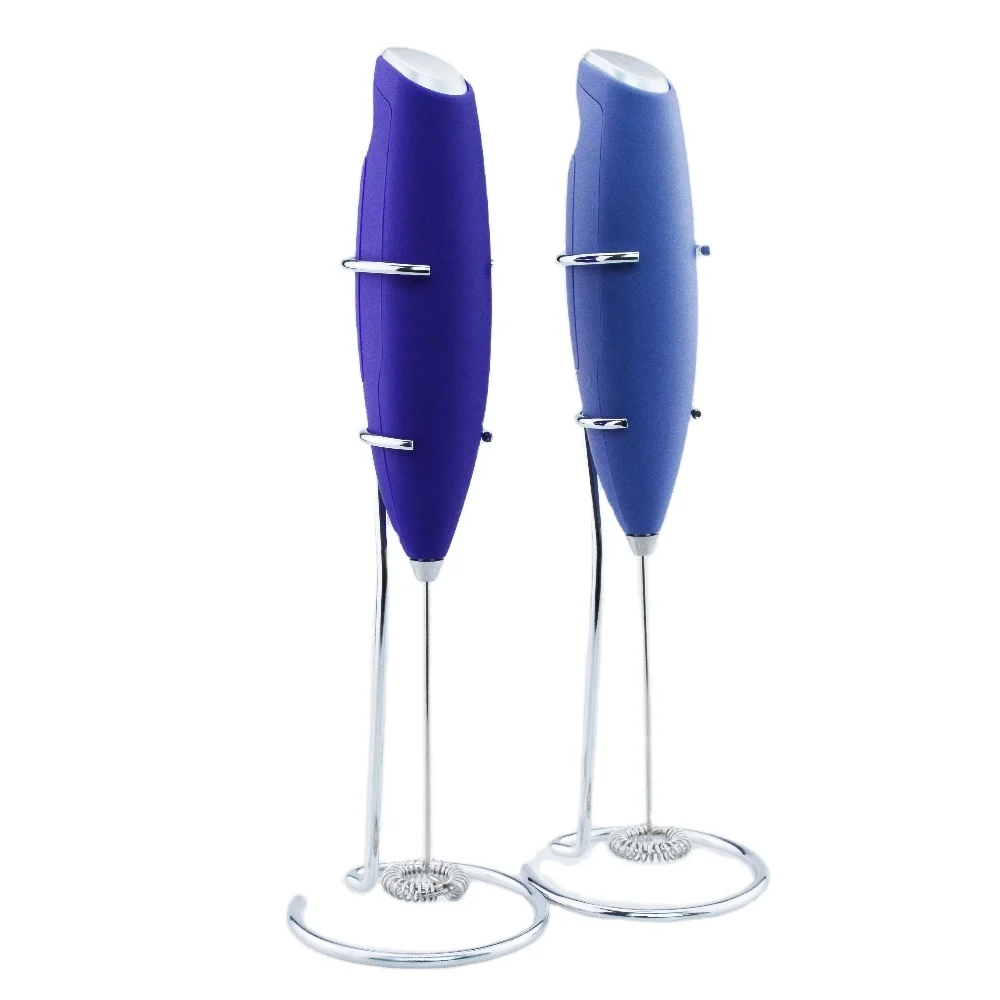 Coffee Grinder Stainless Steel Handheld Milk Frother, Electric Milk Frother with Stand