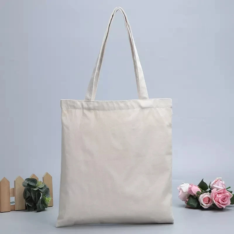 Wholesale canvas cotton custom printed tote bag blank tote bag custom logo