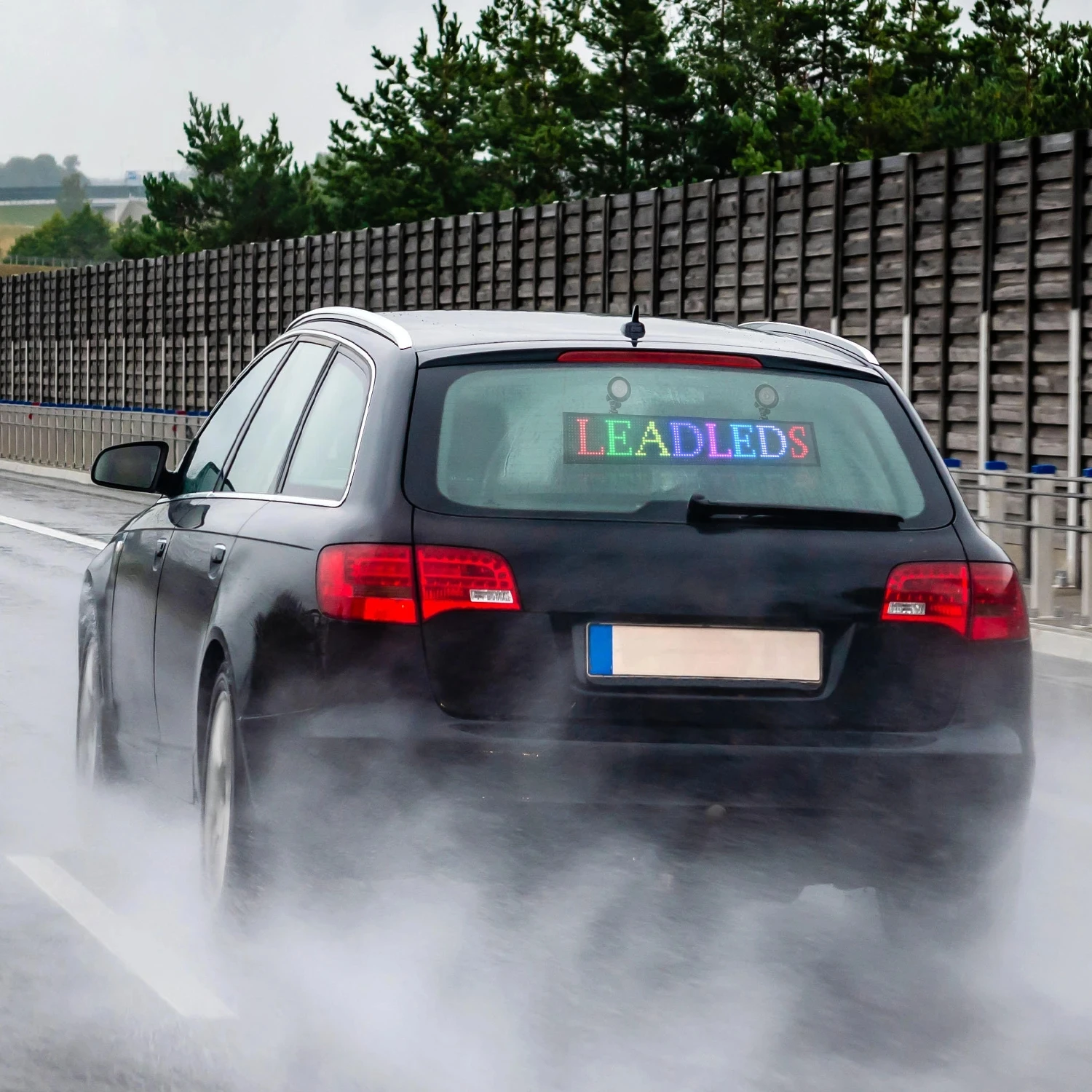 Wifi Indoor LED Sign Panel Message Board 12v Car Scrolling SMD Display Screen with Suction Cups Sucker Chain