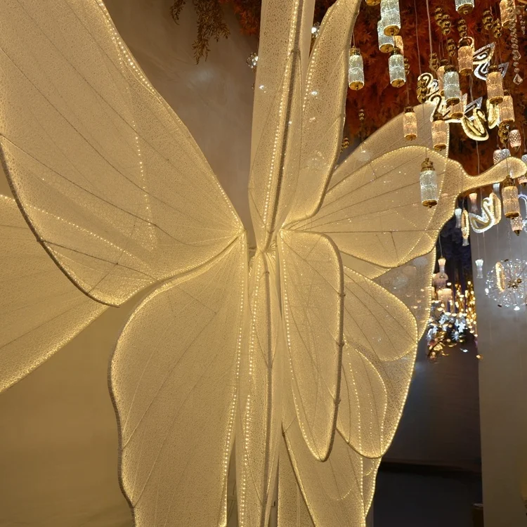 New design LED fairy butterfly background for wedding decoration, stage decoration and party decoration