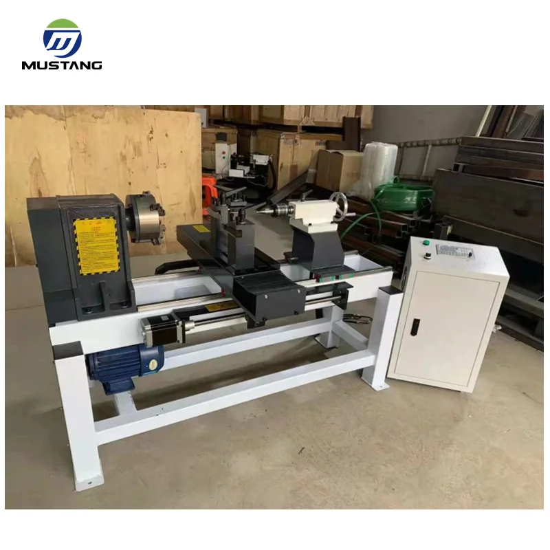 MT5025 Mustang CNC Mini Wood Turning Lathe Machine with Chuck 250mm Diameter