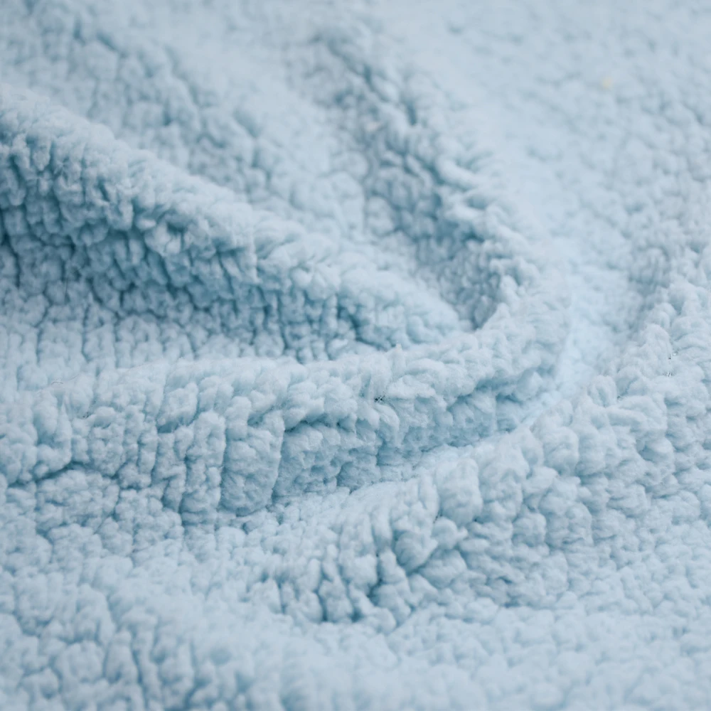 Wholesale 100% polyester soft Plush fabric faux fur Fabric Home textile faux fur pattern sherpa fleece fabric for garment /doll