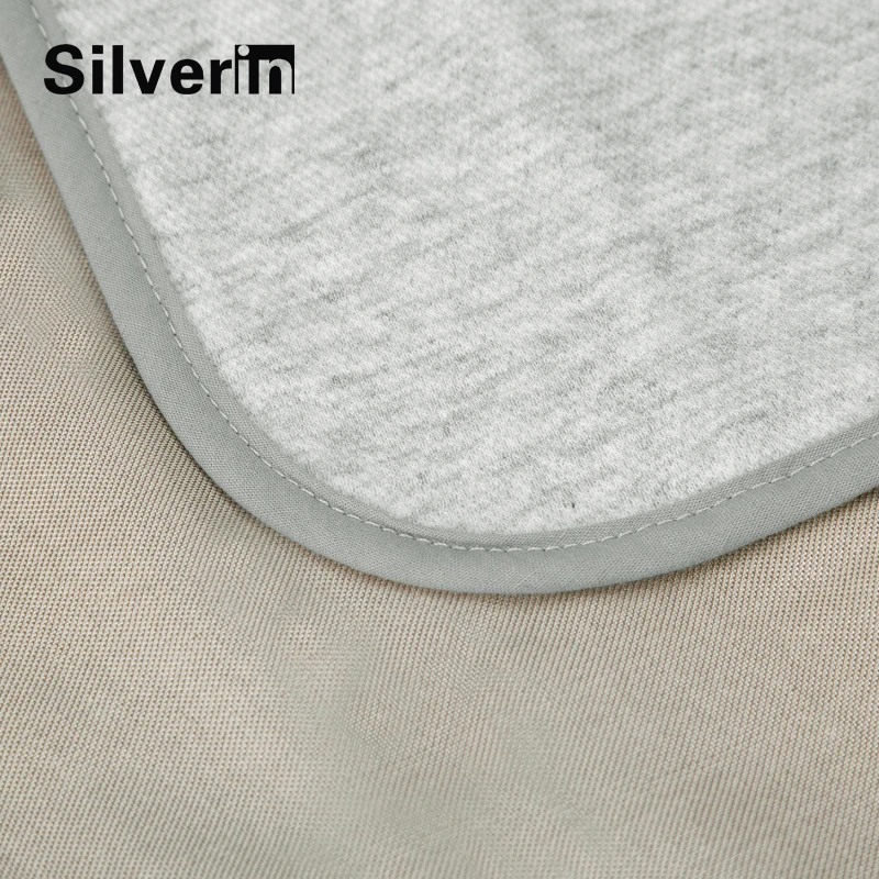 New product summer organic cotton EMF protection shielding wifi baby blanket with silver fabric