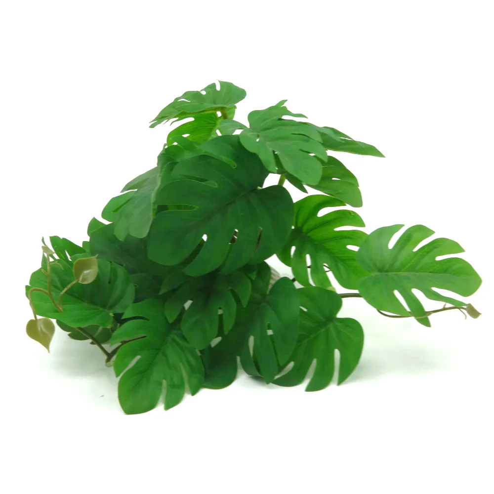 Reptile Artificial Plants, Terrarium Plants Decorations Supplies, Amphibian Habitat Hideout Tank Accessories
