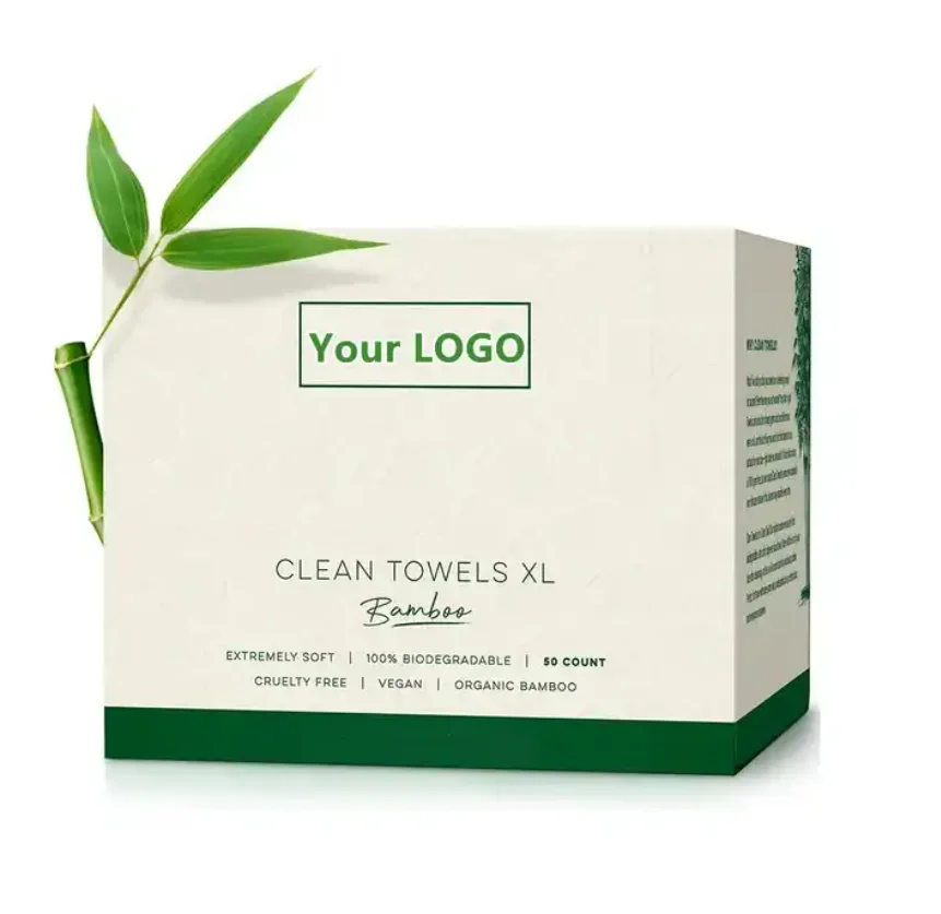 Clean Skin Towels XL manufacturer factory Bamboo Biodegradable Disposable Face Towel Clean Skin Club bamboo disposable towel