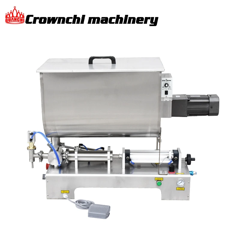 Good Performance Semi-auto Sauce Mixing Stirrer Filling Machine for Jam Mayonnaise Ketchup Mayonnaise