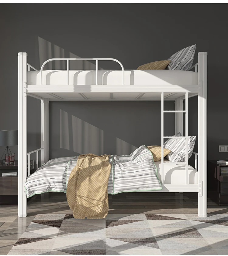 Double deck bed for sale bed iron bunk steel frame beds lit superpos en metal travailleur lit adulte superpos