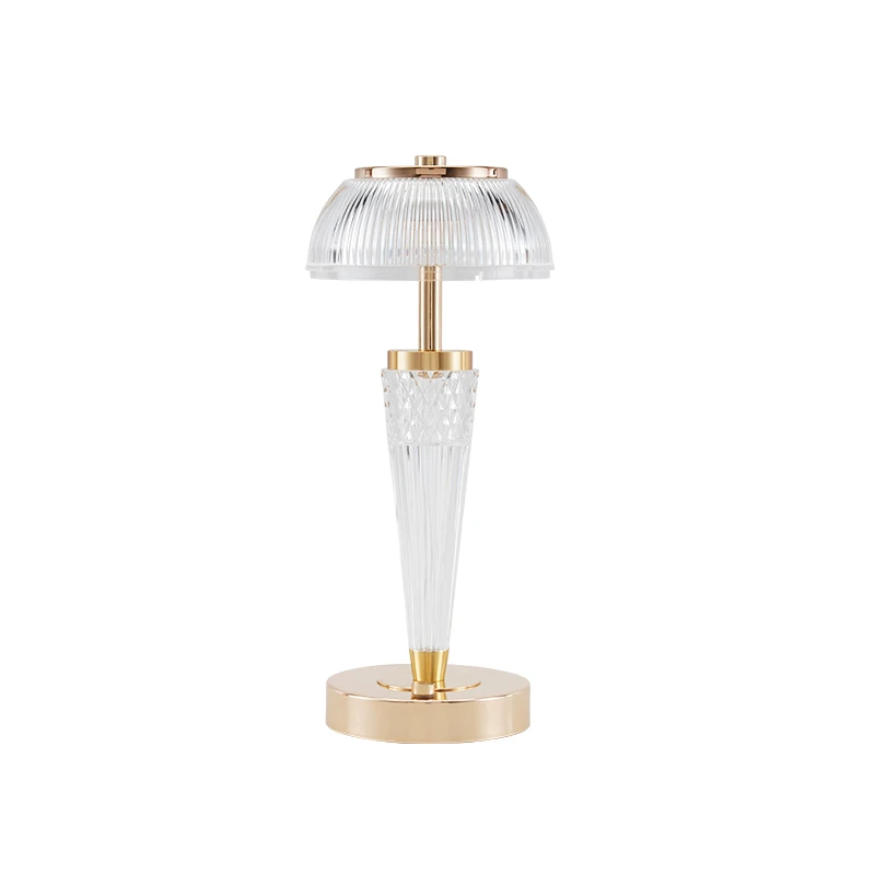 Simple Style Mushroom Decorative Led Desk Lamp Touch Crystal Table Lamp Indoor Night Light